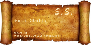 Serli Stella névjegykártya