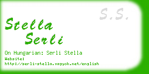 stella serli business card